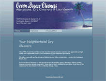 Tablet Screenshot of oceanbreezecleanershb.com